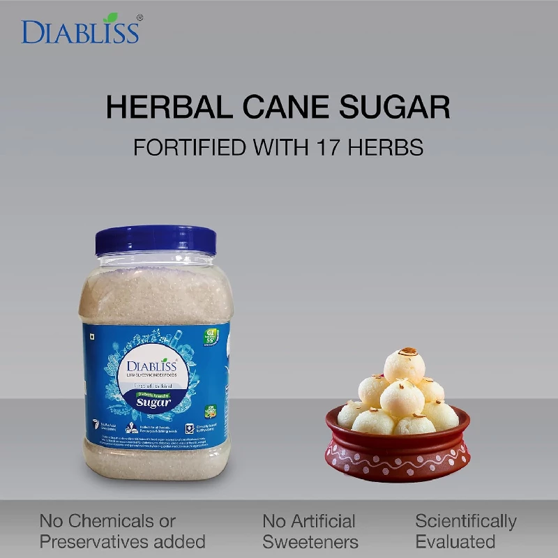 Diabliss Diabetic Friendly Herbal Cane Sugar, 1 kg-2.webp